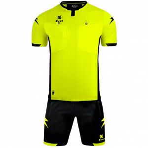 Zeus Kit Arbitro Marko Ensemble d'arbitre 2 pi&egrave;ces Jaune/Noir