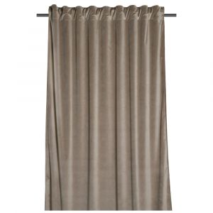 LOVELY CASA Rideau en velours tamisant Sable 135x250 cm