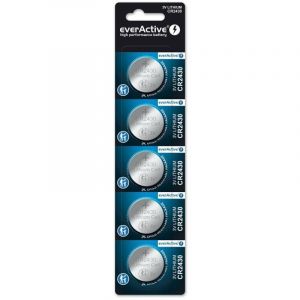Pile EverActive CR24305BL lithium CR2430 3 V lot de 5 longue dur&eacute;e