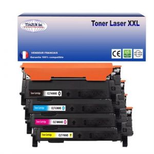 T3Azur Lot de 4 Toners Lasers compatibles T3AZUR XPress C430, CLT404s