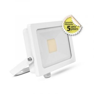 Vision-El Projecteur LED Exterieur LED AC220/240V 50W 4000lm 120° Étanche IP65 IK07 229mm - Blanc Chaud 3000K