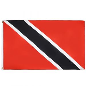 AZ FLAG - Drapeau Trinidad-et-Tobago - 150x90 cm - Polyester léger - Drapeau Trinidadien Avec Oeillets Métalliques Intégrés - 80g