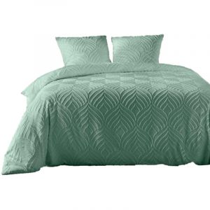 Parure de lit effet tufté HELTIE