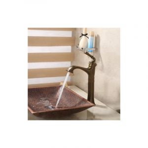 Image de Robinet lavabo mitigeur style vintage en laiton solide bronze