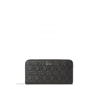Calvin Klein Portefeuille zippé rectangulaire Noir - Taille Taille Unique