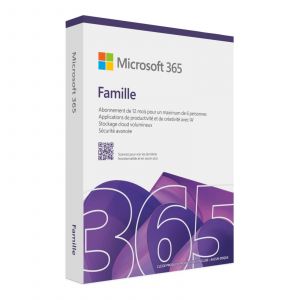 Logiciel de bureautique 365 Famille 12 mois 2025
