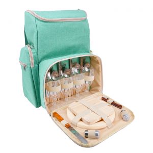 Les Jardins de la Comtesse Sac à dos pique-nique Turquoise - 4 personnes