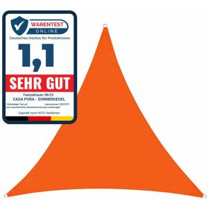 Voile d'ombrage, Hydrofuge, Orange, 5 x 5 x 5 m
