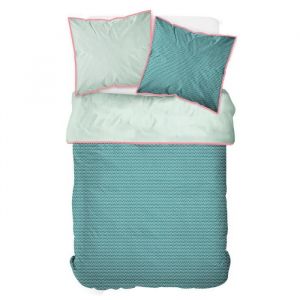 Today TROPIK SUMMER Parure de lit Tropik 100% coton - 1 Housse de couette 220 x 240 cm et 2 taies d'oreiller 63 x 63 cm