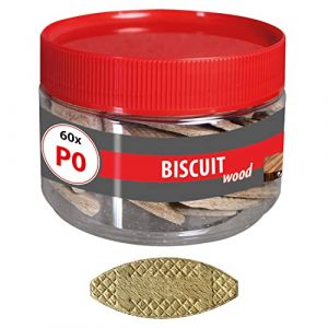 Tox Biscuit à chevilles plate en bois P0 60 pièces