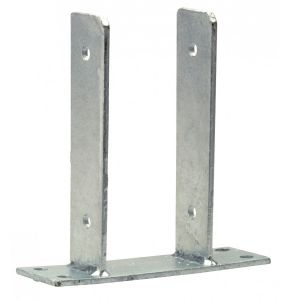 Simpson Strong-Tie Ancrage en U &agrave; visser pour poteau bois - largeur 121 mm - PP49112 -Tie