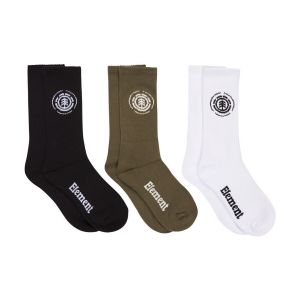 Element Chaussettes Icon (3 paires) marron noir blanc