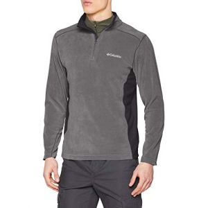 Columbia Klamath Range II Half Zip Polaire Demi-Zippée Homme, Gris (City Grey, Shark), XS