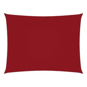 VidaXL Voile de parasol Tissu Oxford rectangulaire 3x4,5 m Rouge