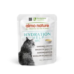 Almo Nature Nature HFC Hydration Help bouillon de sardines avec sardines pâtée pour chat (50 g) 48 x 50 g