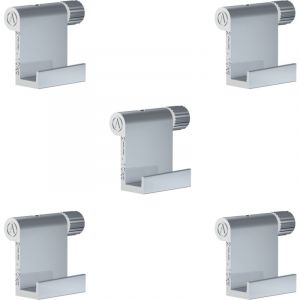 Arti Teq Pack 5 crochets tableau réglables à vis aluminium 10 kg 2 mm - Accessoire Cimais