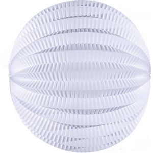 Ruedelafete Lampion rond blanc 20 cm