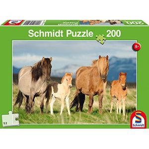 Schmidt Famille Cheval - Puzzle 200 pièces