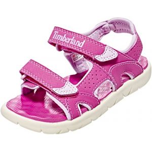 Image de Timberland Perkins Row 2-Strap, Sandales Bride Cheville Mixte Enfant, Rose (Fuscia Rose Fuscia Rose), 25 EU