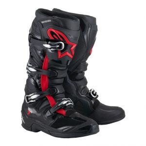 Alpinestars Bottes cross Tech 7 black/red fluo â MX25- US-10