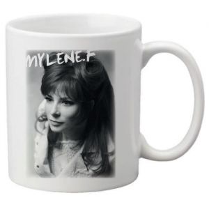Image de Mug céramique imprimé illustration Mylene farmer ref 1726