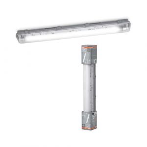 Osram Lampe LED étanche à l'humidité, 1x7W, blanc neutre 4000K, 700lm, IP65, résistante à la poussière et aux éclaboussures, pour caves et garages