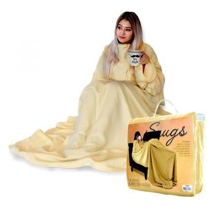 Northix Couverture &agrave; Manches Beige 140x180 cm Confort