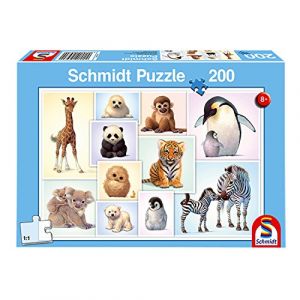 Image de Schmidt Puzzle 200 pièces : Bébés animaux sauvages