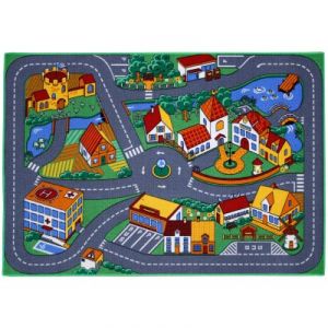 Associated weavers kids corner Tapis véhicule miniature ville