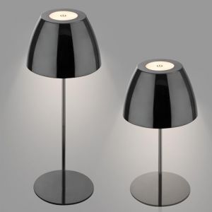 Lampe à poser nomade noir chrome