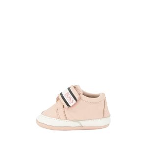 Boss Effect Chaussons en cuir à scratch Rose Kidswear