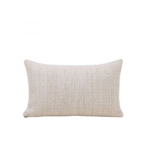 Housse de coussin en Tissage épais laineux Naturel