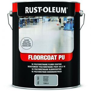 Rust-oleum Rev&ecirc;tement de sol floorcoat pu 7200 alkyde brosse/rouleau white spirit 24 heure(s) 5 tr&egrave;s soign&eacute; supports anciens ou tach&eacute;s, ou humides 1.1 4 heure(s)