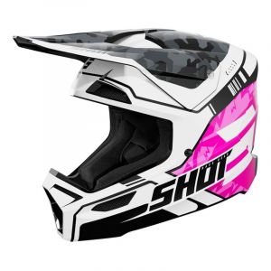 Shot Casque integral furious enfant flash rose brillant