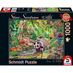 Schmidt Puzzle 1000 pièces : La faune asiatique