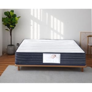 Teeno Matelas 140x190 Cm -Mousse Polyuréthane Et 2cm Mémoire De Forme - 22 Cm