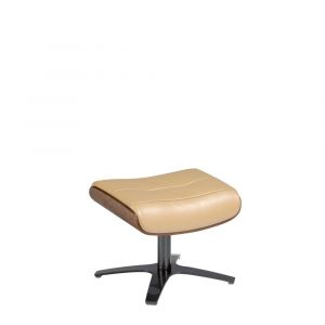 Pouf pivotant en cuir et bois Angel Cerd&agrave;