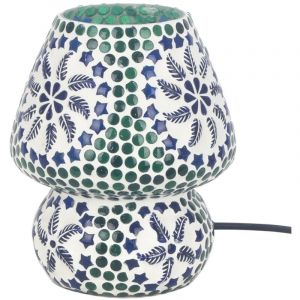 Signes Grimalt Lampe Mosaïque Lampes de Table Vert - 18x14x14cm - Verde