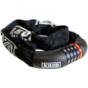 Kasp K470810D Cha&icirc;ne antivol noir fermeture &agrave; combinaison