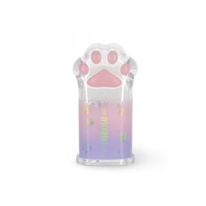 Legami Taille-crayon avec récipient Meow, taille-crayon, en forme de patte de chat, transparemte avec détails pailletés, en PS