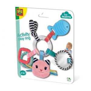 Ses Creative Jouet pour bébé Anneau de jeu a activités Katy le chat Des 3 mois