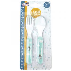 Jemini LEON LE DRAGON - Ensemble couverts (fourchette, cuilli&egrave;re)