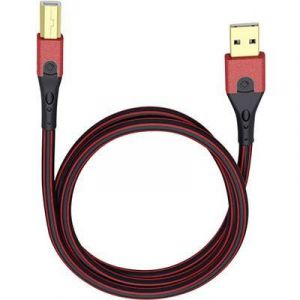 Oehlbach Câble USB 2.0 mâle type A - USB 2.0 mâle type B 5 m rouge