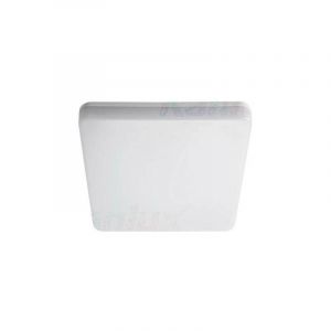 Kanlux Plafonnier led 18W à détecteur étanche IP54 carré côté 278mm Blanc - Blanc Naturel 4000K