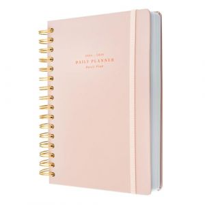 Kokonote - Agenda Scolaire 2024 2025 Journalier Rose | Agenda Spirale - Août 2024 à Juillet 2025