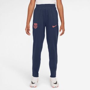 Nike FC Barcelone Bas de Survêtement Dri-FIT Strike 3ème - Bleu Marine/Orange Enfant, pointure XS: 122-128 cm - ['Bleu'] - Taille XS: 122-128 cm