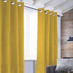 Rideau sueden 100% Polyester Jaune 140x250 cm