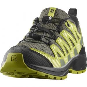 Salomon Junior XA PRO V8 Junior, Urban Chic/Noir/Foncé, chaussures de randonnée polyvalentes pour le confort, idéales pour les randonnées et le trail running lors d'aventures en plein air. 34