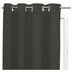 Soleil d'Ocre Voilage à oeillets - 135 x 250 cm - Alix - Moka - Livraison gratuite