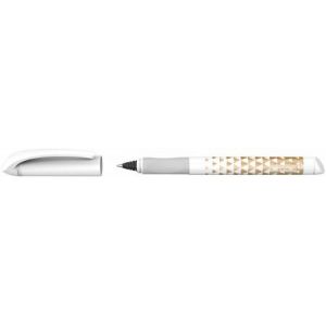 Schneider Electric 187453 - Roller à cartouche Easy, pointe M, encre bleue, coloris blanc-or